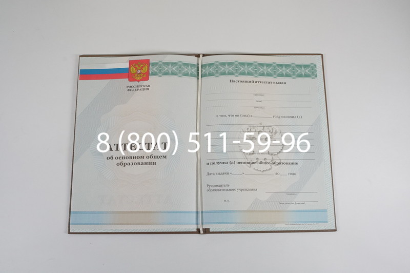 Аттестат за 9 класс 2011-2013 годов в Северске