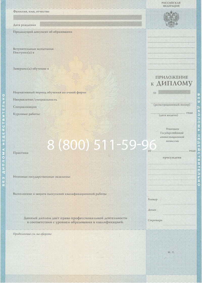 Заказать Диплом специалиста 2010-2011 годов в Северске
