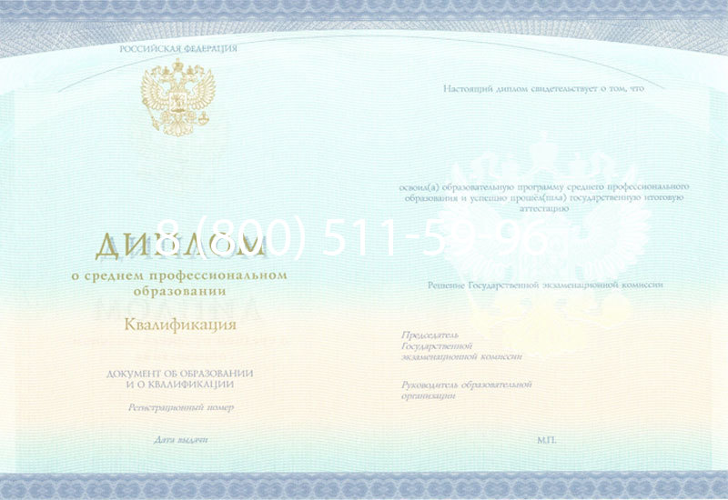 Купить Диплом колледжа (Спецбланк) 2014-2024 года в Северске Купить Диплом колледжа (Спецбланк) 2014-2024 года в Северске